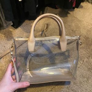 Barney’s New York clear leather crossbody